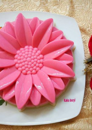 Foto resep Puding susu buah naga 🍑