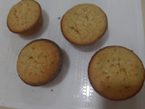 Cupcakes de banano y bagazo de coco