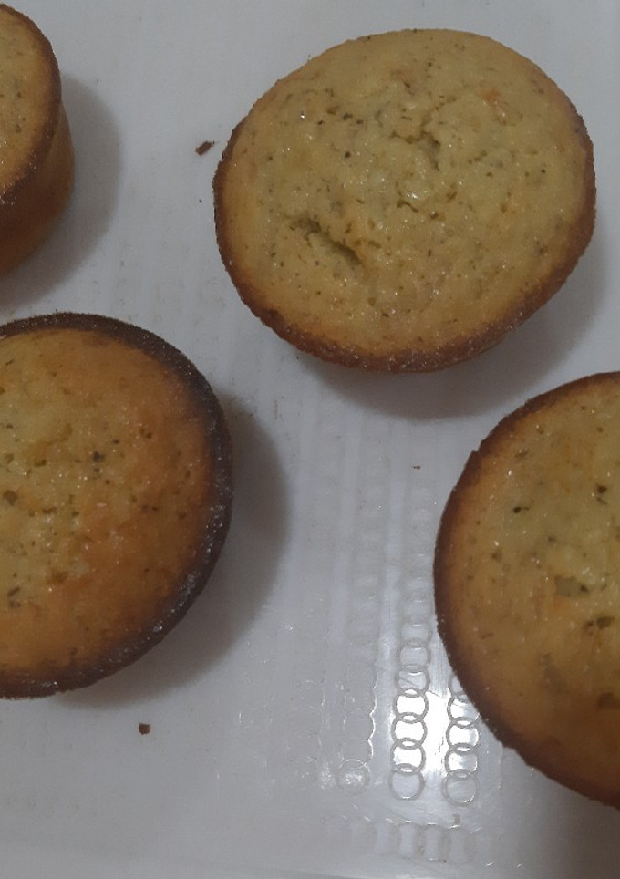 Una foto de Cupcakes de banano y bagazo de coco