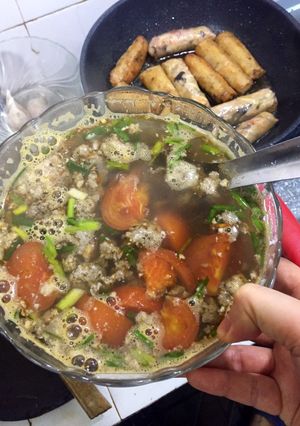 Hình của món Riêu cua.