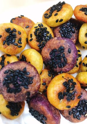 Hình của món Bánh khoai lang hạnh nhân.