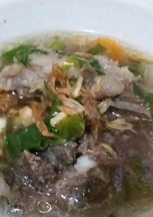 Foto resep Sop iga kacang merah