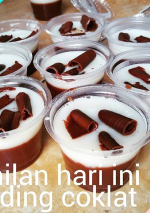 Foto resep Pudding coklat sederhana