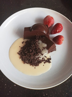 Foto resep Puding Blackforest Vla Vanilla