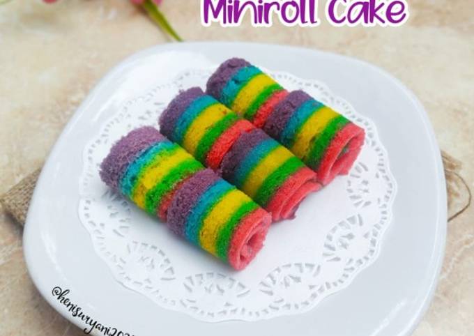 227. Rainbow Miniroll Cake