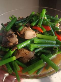 รูปของ ตับไก่ผัดดอกหอม
