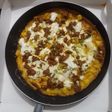 Potato omelette pizza