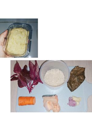 Foto resep MPASI : patin bayam merah