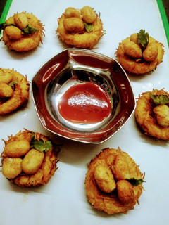 பன்னீர் பறவைக்கூடு (Paneer Bird's Nest) செய்முறை முக்கிய புகைப்படம்