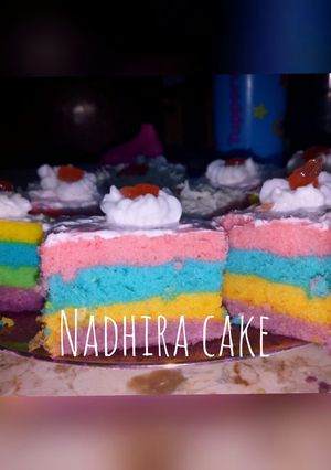 Foto resep Rainbow cake lumer
