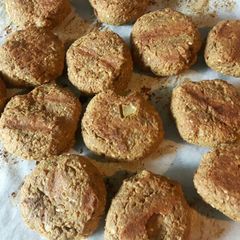 A picture of Tempeh falafels.