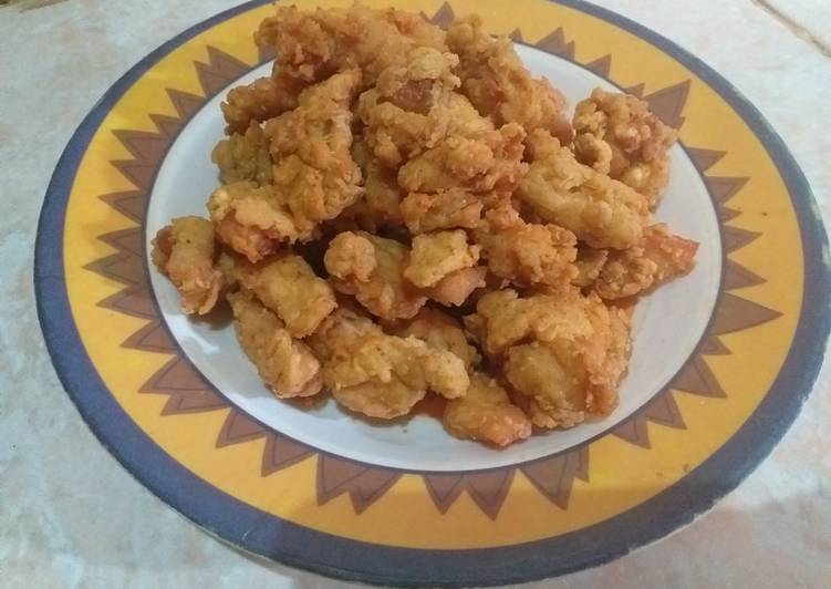 Resep 2020.16 Ayam Goreng Tepung 🐓 AyamCrispy 🐓 Ayam KentuckyEggless Enak dan Antiribet