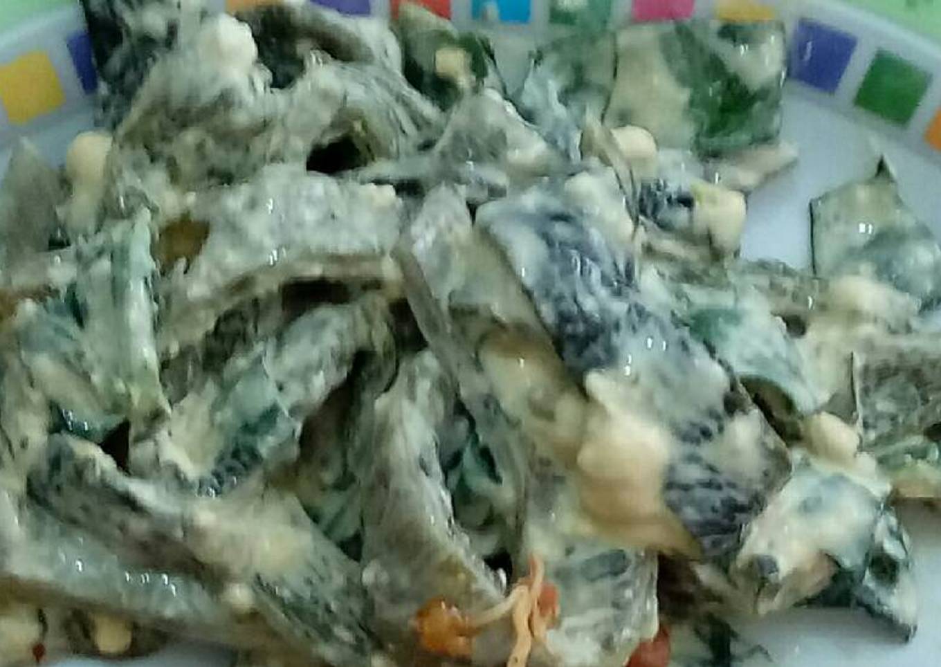 Rajas de poblano y nopal con requesón y jocoque