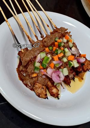 Foto resep Sate ayam bumbu kacang
