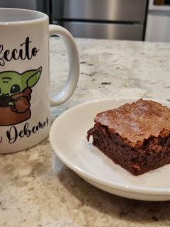 Una foto de Brownie de nutella y leche condensada