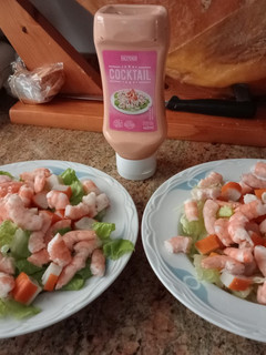 Una foto de Cóctel de langostinos