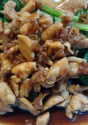 Foto resep Sawi Siram Ayam Cincang