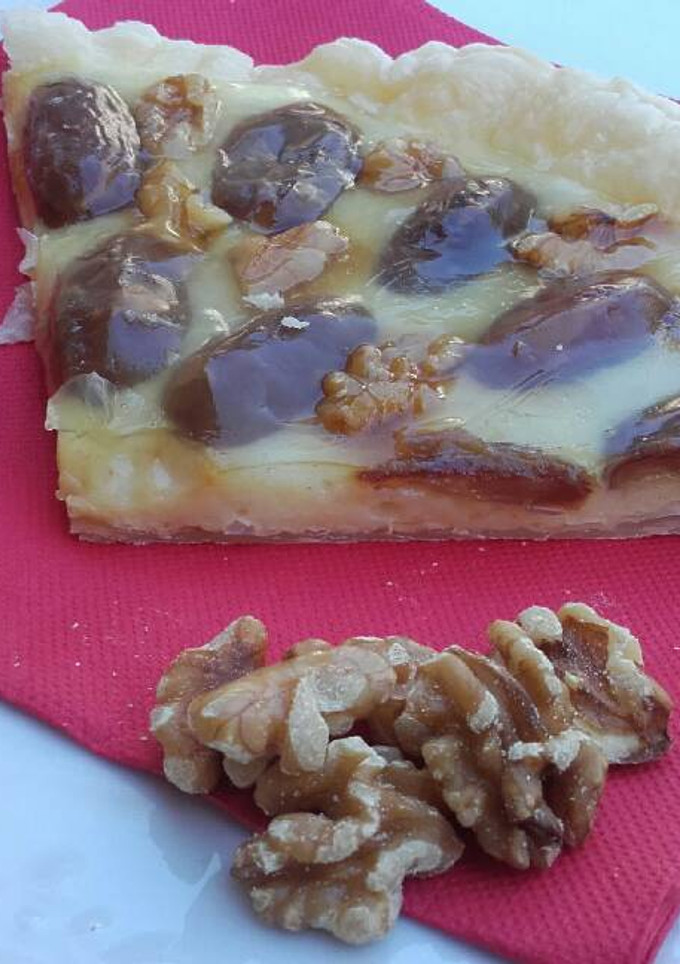 Una foto de Tarta de dátiles y nueces