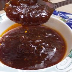 A picture of Tamarind Chutney (imli ki chutney).