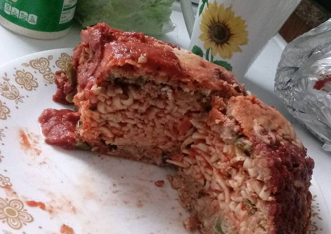 Step-by-Step Guide to Prepare Homemade Giant Spaghetti Stuffed Meatball Dinner