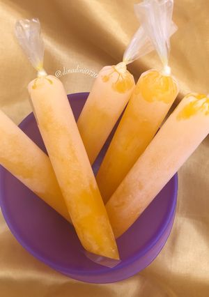 Foto resep Es Lilin Nutrisari Mangga
