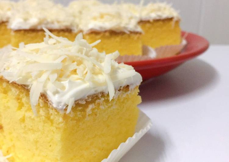 Resep Bolu jadul vanilla topping keju oleh Velly’s Kitchen