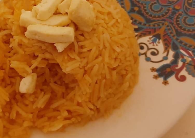 Minty Flavoured Orange rice