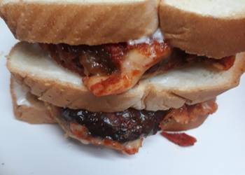 How To Make Recipe Leftover Swiss on Chicken Pattie Sandwich Delicious