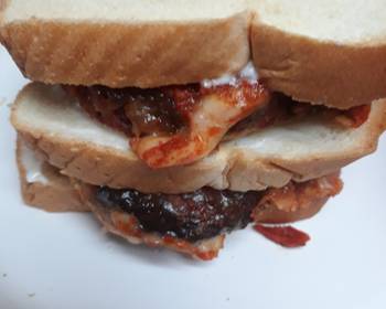 Without Fail Cooking Recipe Leftover Swiss on Chicken Pattie Sandwich Delicious