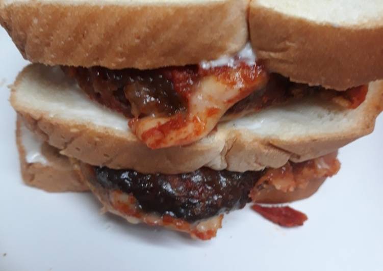 Leftover Swiss on Chicken Pattie Sandwich Leftover Swiss on Chicken Pattie Sandwich