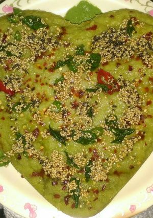 A picture of Hariyali Suji Dhokla.