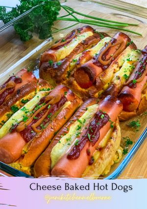 Foto resep Cheese Baked Hot Dog 🌭