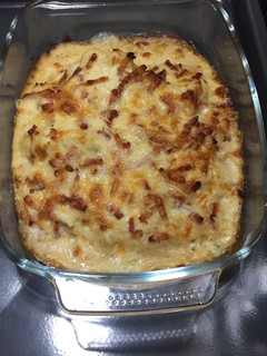 Una foto de Coliflor gratinada con bacon