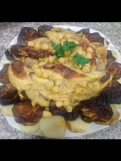 صورة لوصفة طاجين البرانية على طريقتي
