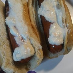 A picture of Horseradish and Hotdogs.