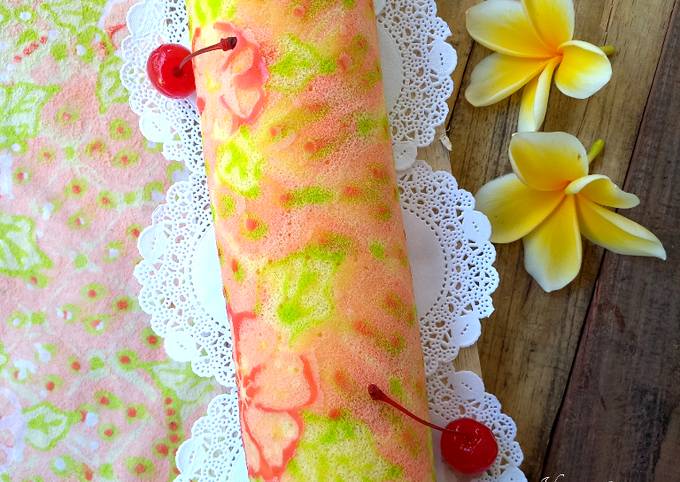 Resep Batik Roll Cake Oven Lembut Oleh Ima Fatmawati Cookpad