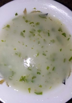 صورة لوصفة شوربه الفطر