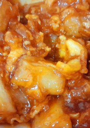 Hình của món Tokbokki dễ làm cho bé.