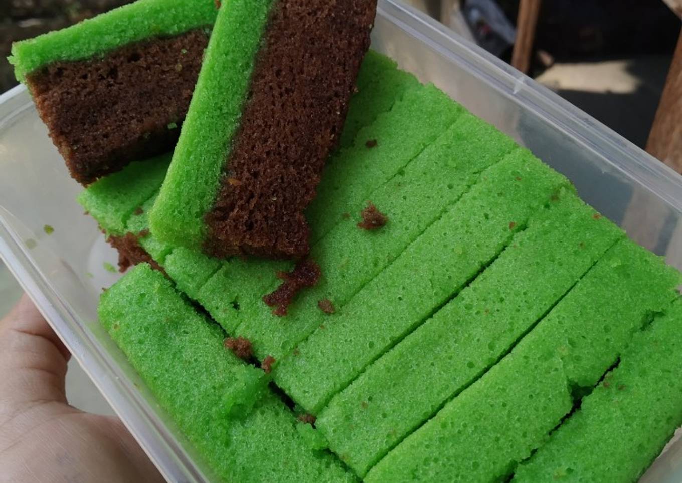 Resep Brownies dancok (pandan coklat? Anti Gagal