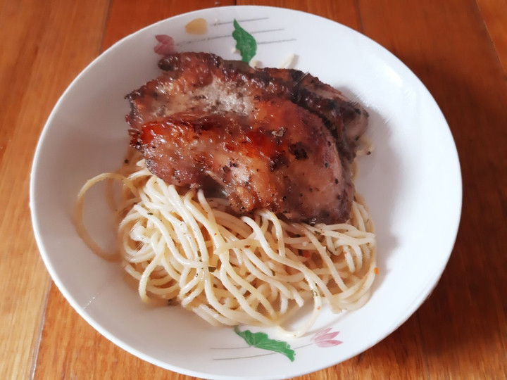 Cara Gampang Membuat Spaghetti ayam lada hitam (#337) Murah