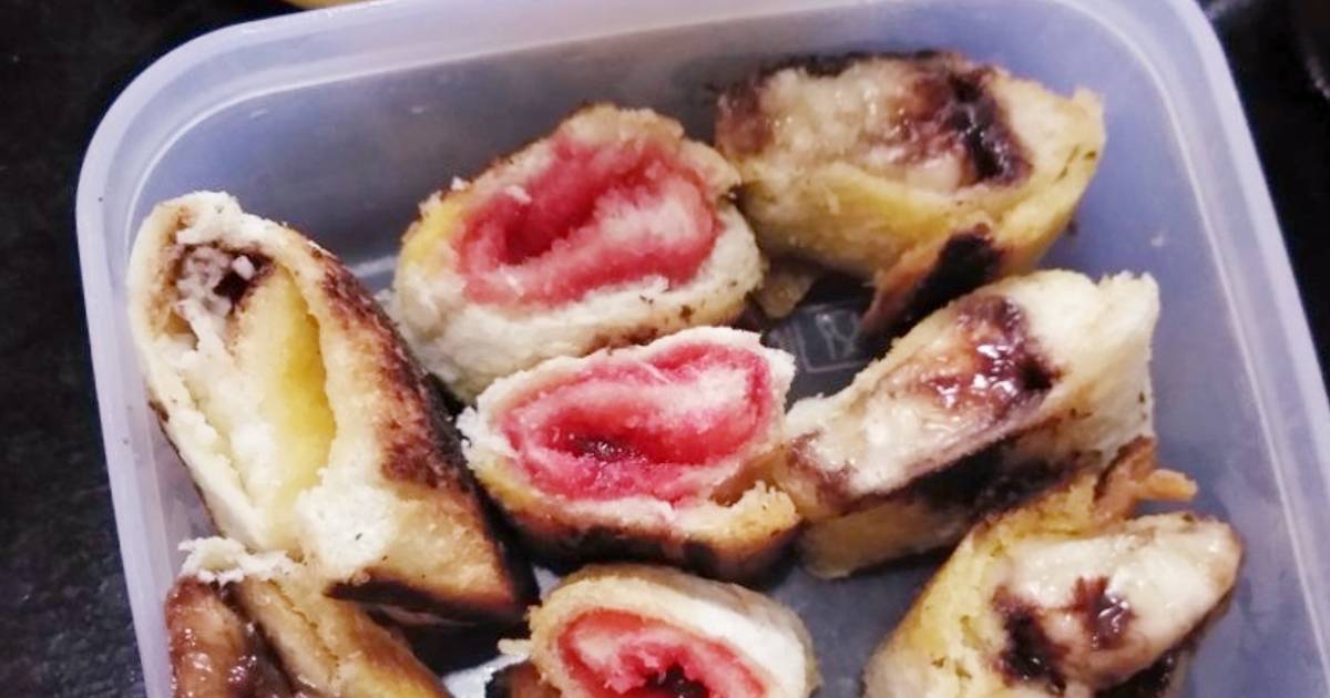 Resep Roti bakar gulung bekal sekolah oleh vita indriani 