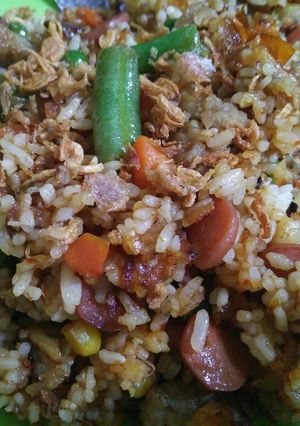 Foto resep Nasgor Sosis Bakso Sayuran Ala Simple