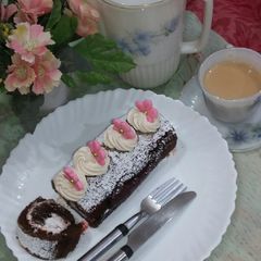 Chocolate Swiss Roll A picture of Chocolate Swiss Roll.