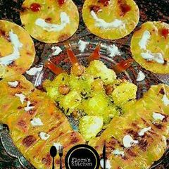 A picture of Kids special alu ka paratha & sabji.