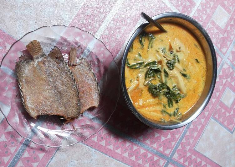 Resep Daun singkong,rebung masak santan yang Menggugah Selera