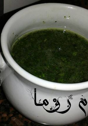 صورة لوصفة ملوخية خضراء 👍👍