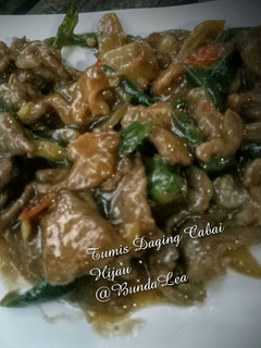 Foto resep Tumis Daging Sapi Cabai hijau