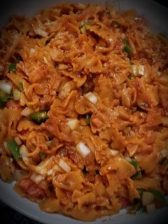 صورة لوصفة مكرونه بسلطه🤤