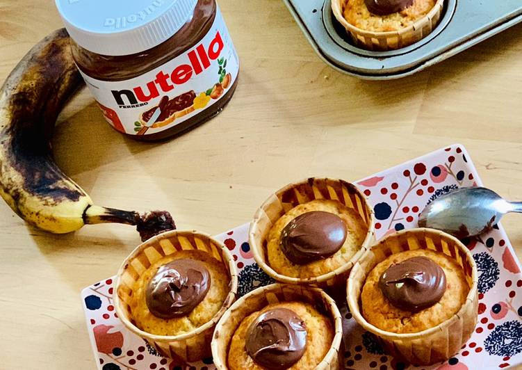 A révélé le secret de la recette Muffins banane Nutella Délicieux garanti