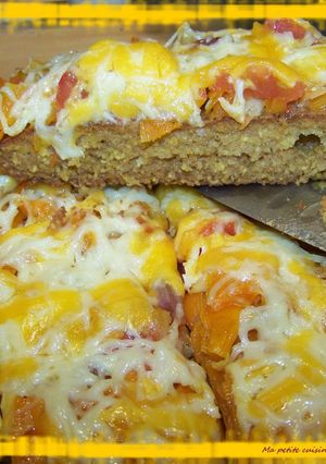 Une photo de Pain de maïs aux légumes gratiné au fromage